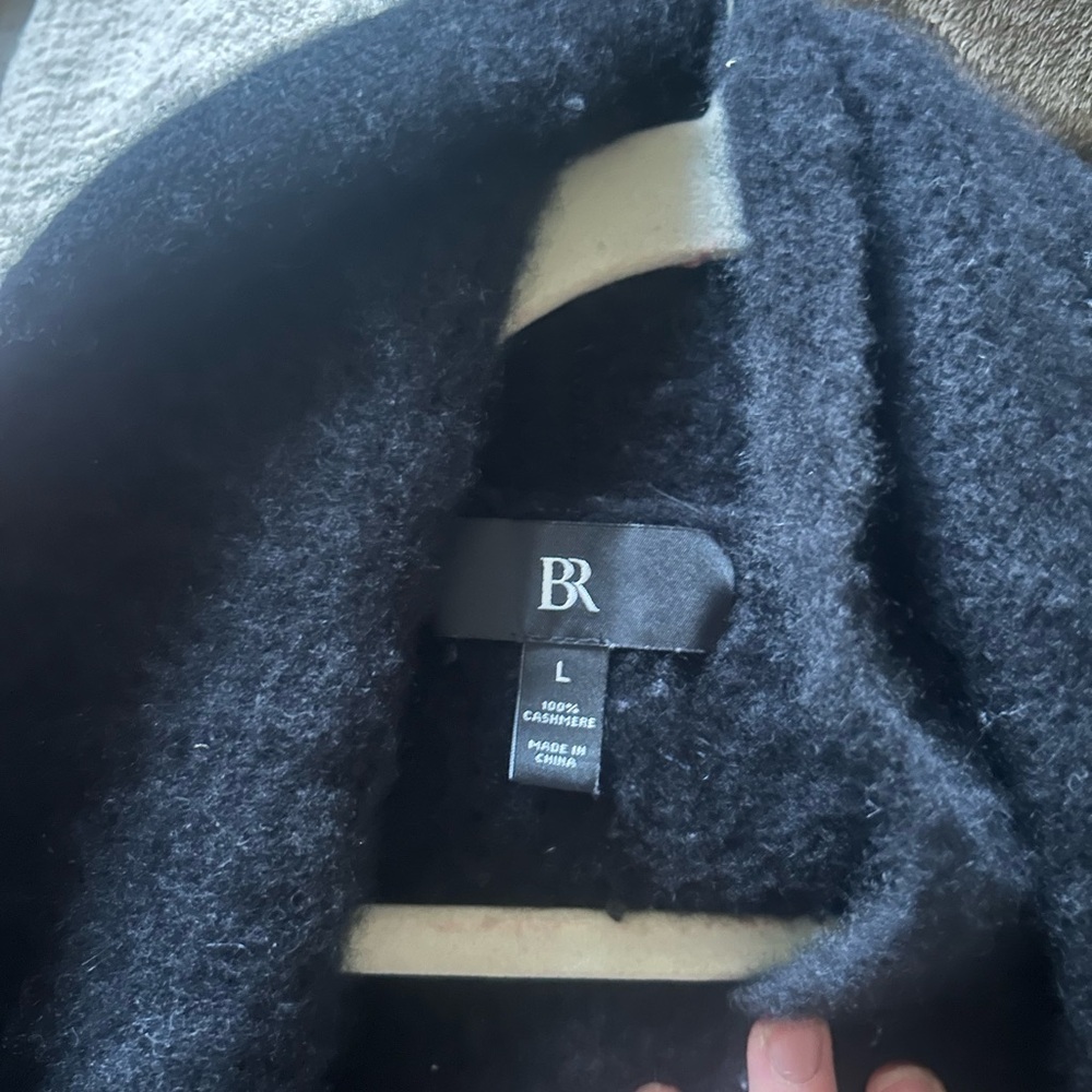 Banana Republic Curio Cocoon Cardigan Open Front 100% Cashmere‎ L Quiet Luxury - Picture 12 of 15